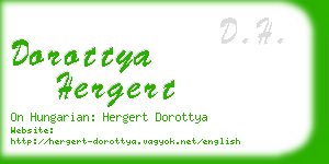 dorottya hergert business card